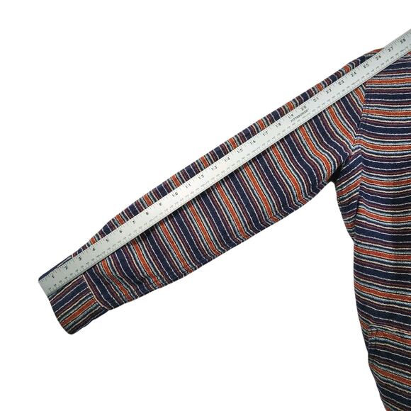 Burton Durable Goods Hoodie Large Multi Striped Pullover Snowboard Winter Grunge - Picture 10 of 11